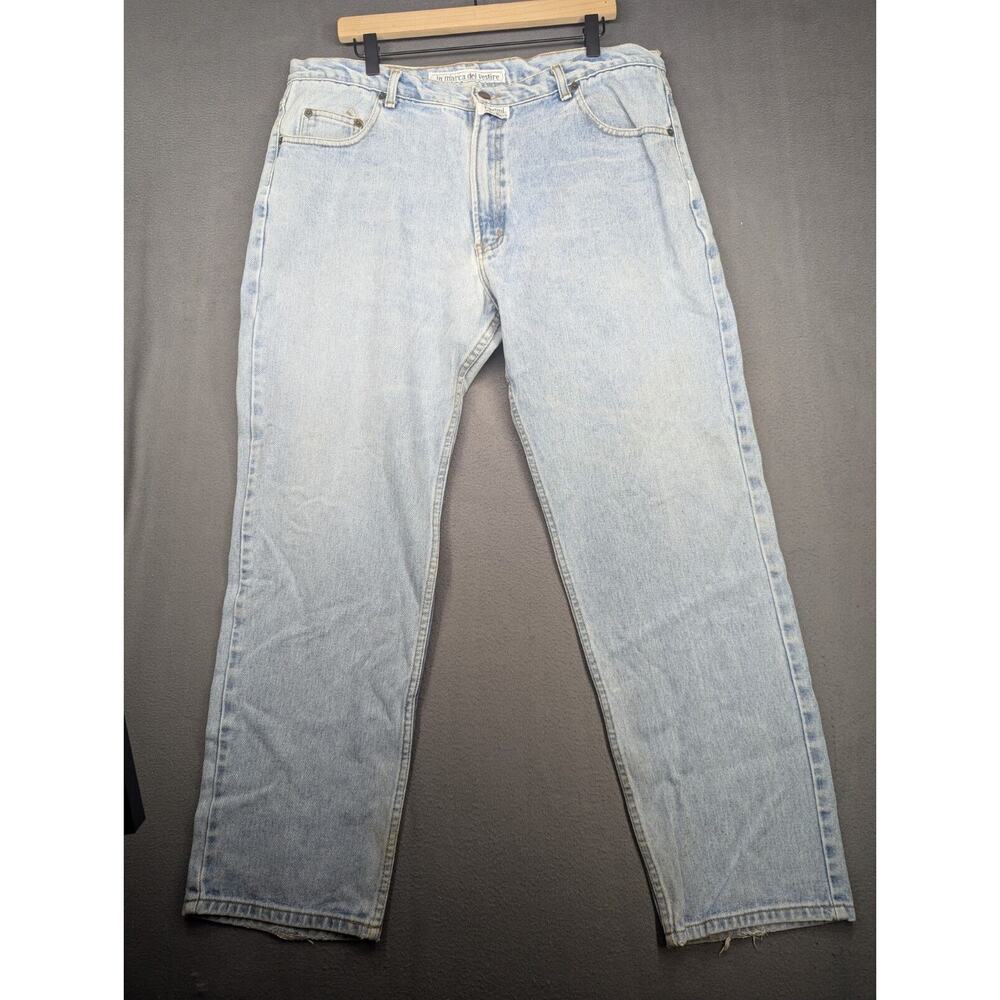 Vintage Forrestel Men's Light Blue Straight Leg Jeans
